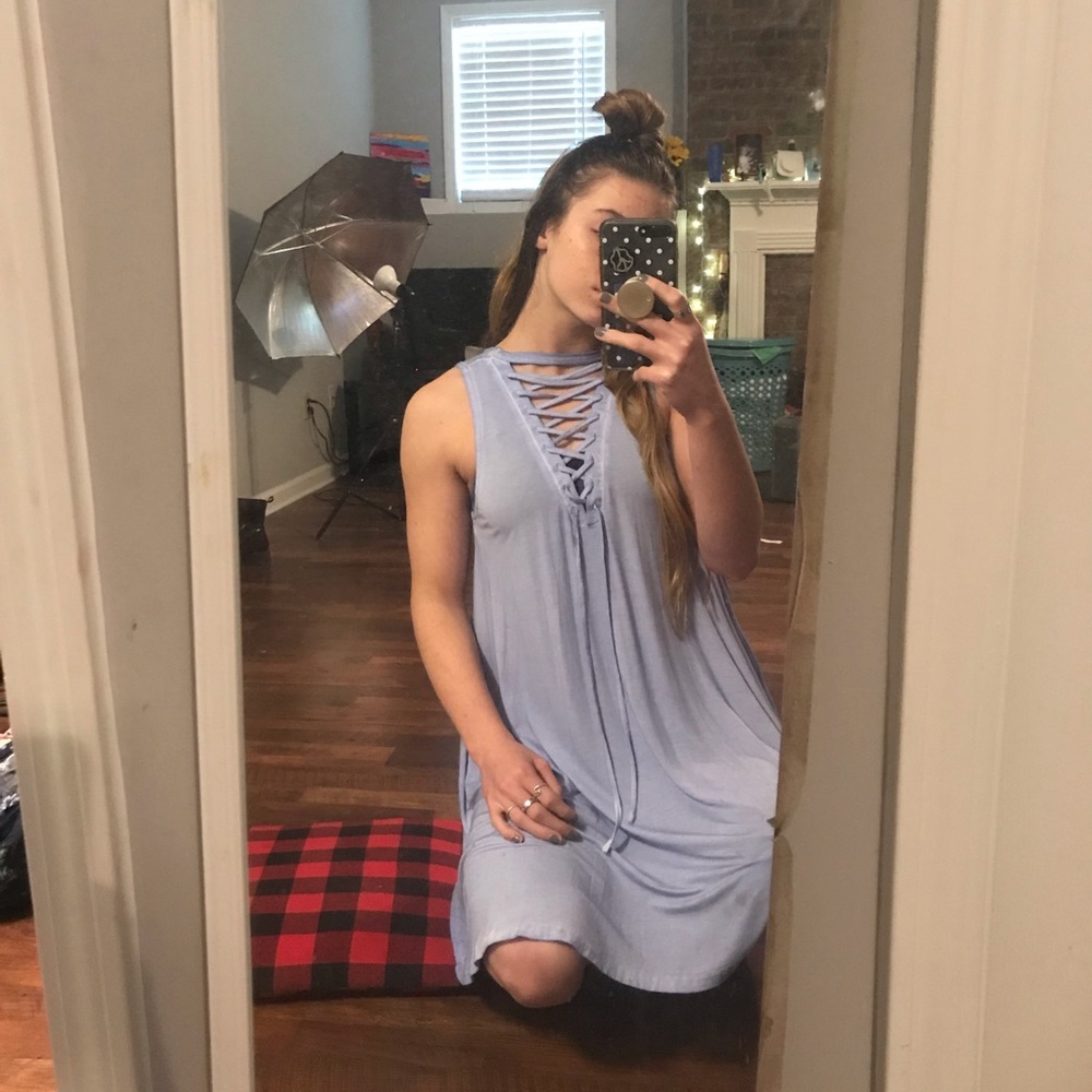Cross up dress